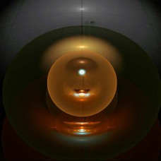 FRACTAL ART DESIGN GREETING CARD Crystal Ball